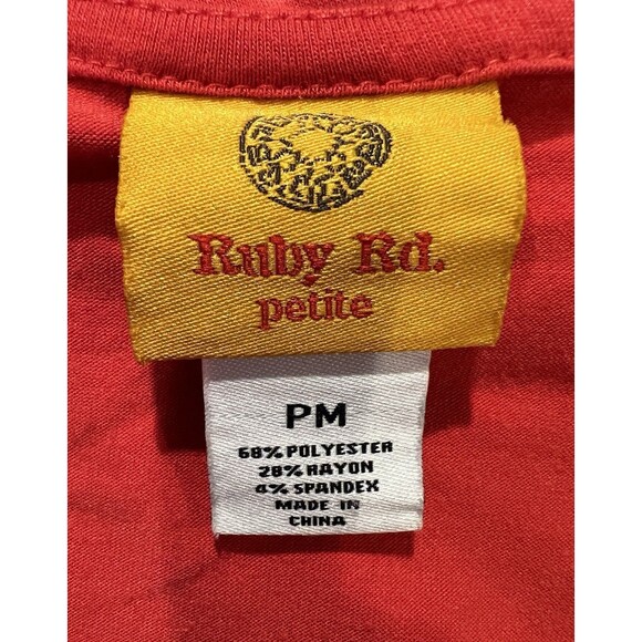 Ruby Rd. Women's short Sleeve Shirt Jeweled Neckline petite medium - Picture 6 of 7